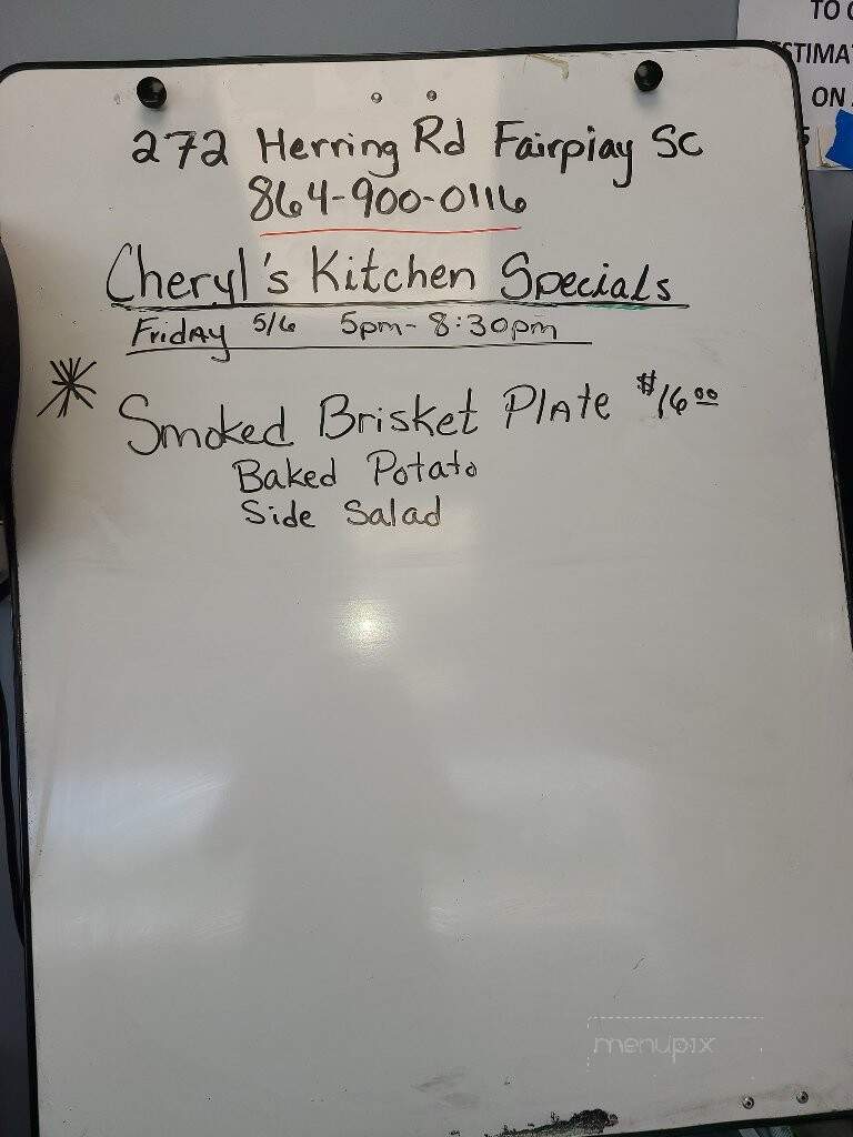 Cheryl's Kitchen Potato Boat - Fair Play, SC menu_pic