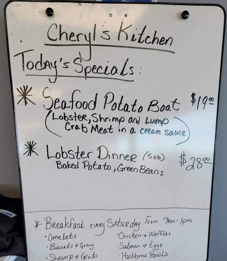 Cheryl's Kitchen Potato Boat - Fair Play, SC menu_pic