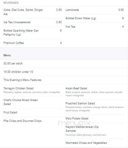 Ovations at Wolf Trap - Vienna, VA menu_pic