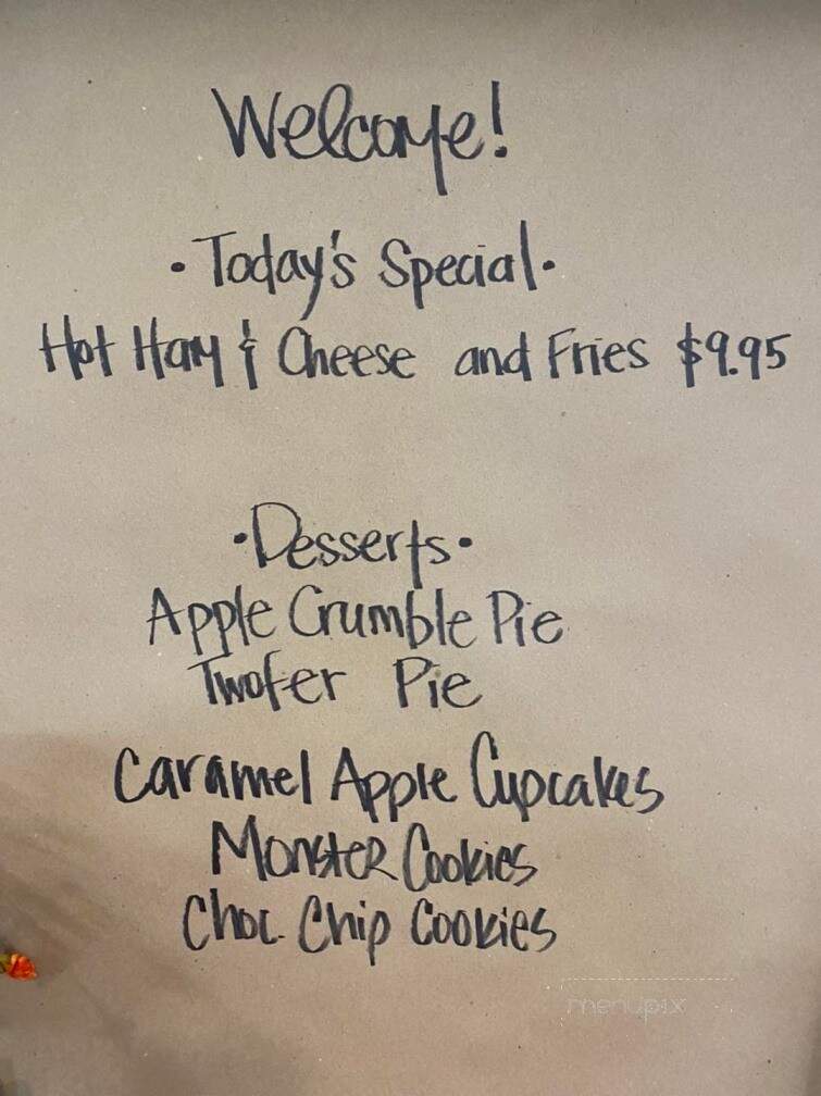Niland's Cafe - Colo, IA menu_pic
