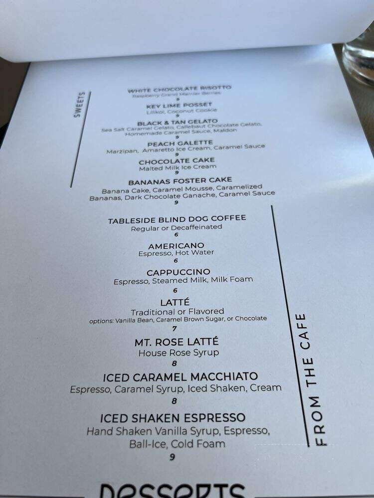 Smith and River - Reno, NV menu_pic