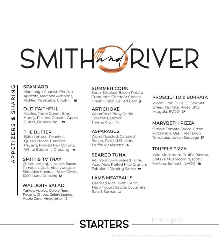 Smith and River - Reno, NV menu_pic