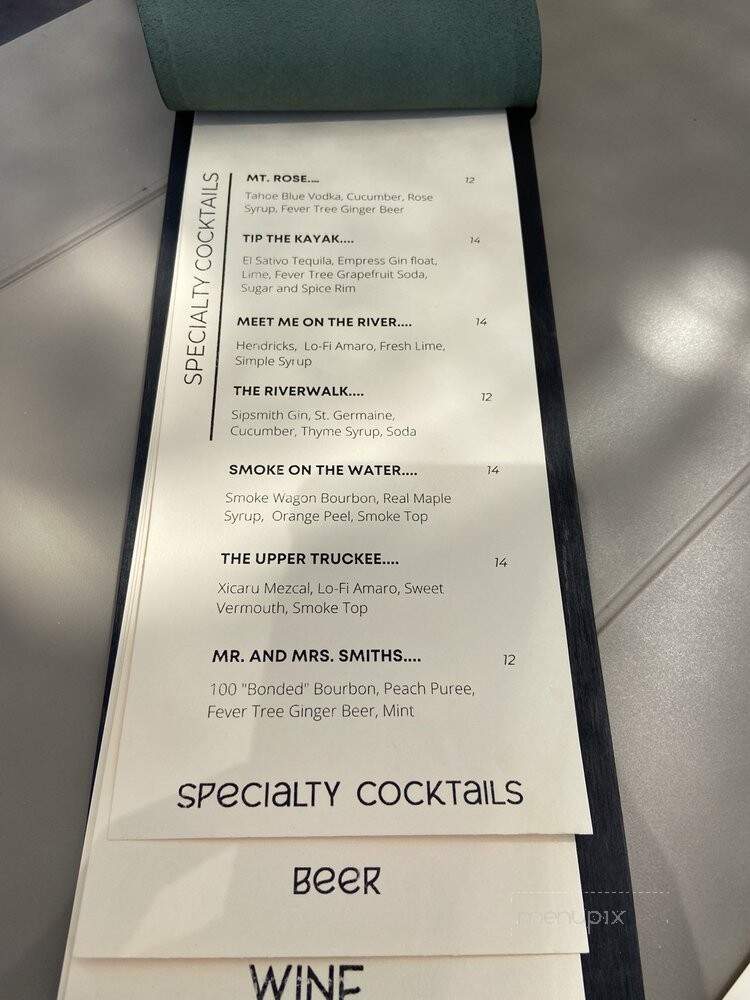 Smith and River - Reno, NV menu_pic