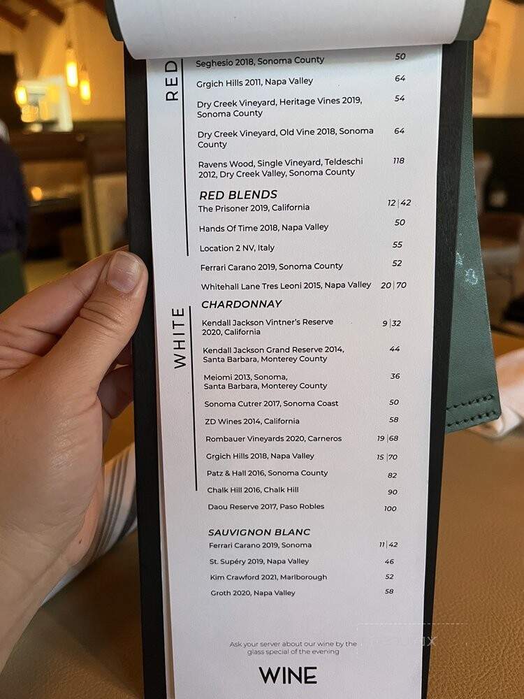 Smith and River - Reno, NV menu_pic
