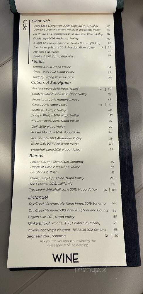 Smith and River - Reno, NV menu_pic