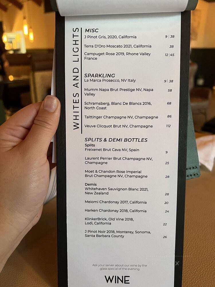 Smith and River - Reno, NV menu_pic