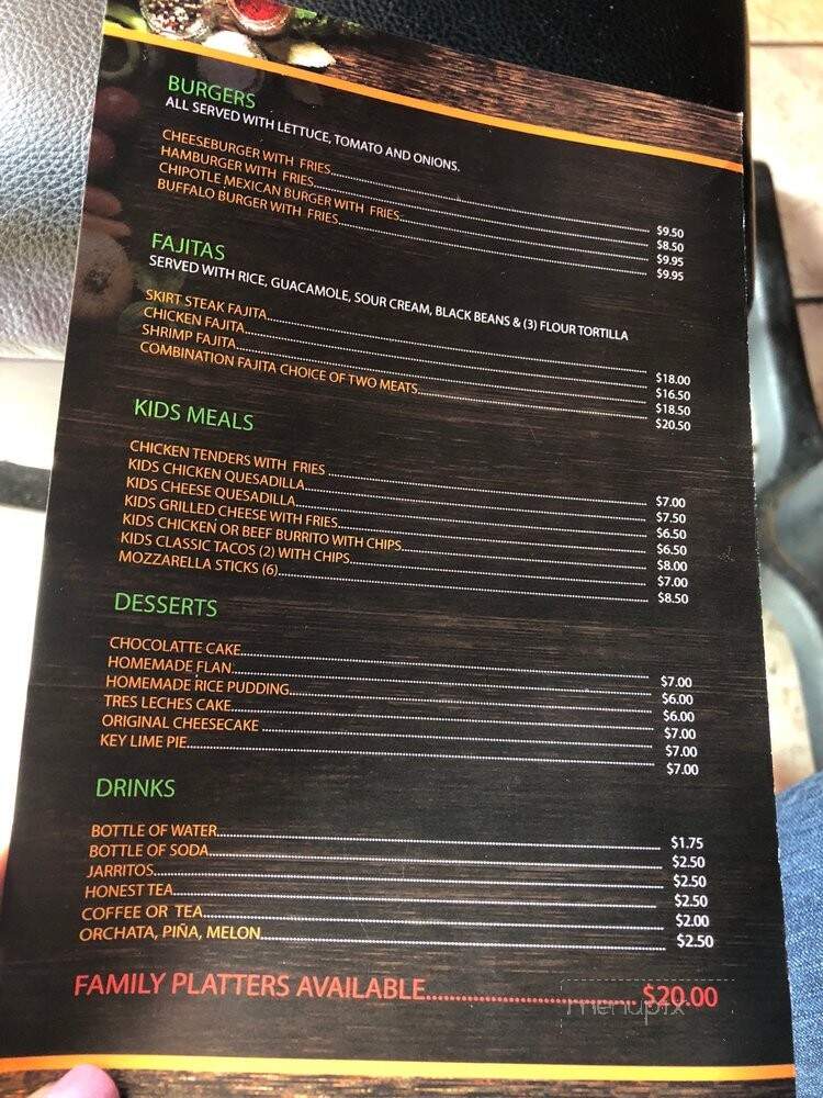 Cancun Mexican Grill - Massapequa, NY menu_pic