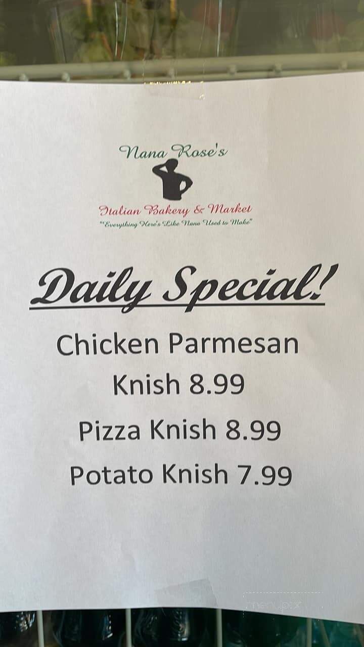 Nana Rose's Italian Bakery & Market - Tulsa, OK menu_pic
