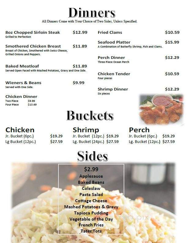 Bishops Restaurant - Wooster, OH menu_pic