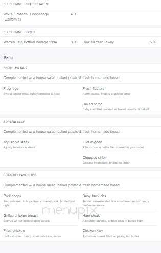 Haub House - Haubstadt, IN menu_pic