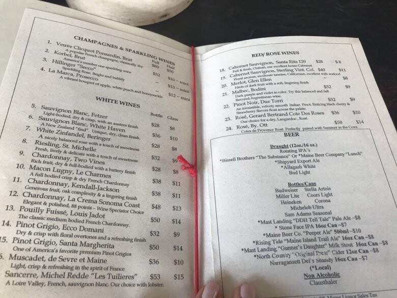 Billy's Barnacle Etc - Ogunquit, ME menu_pic