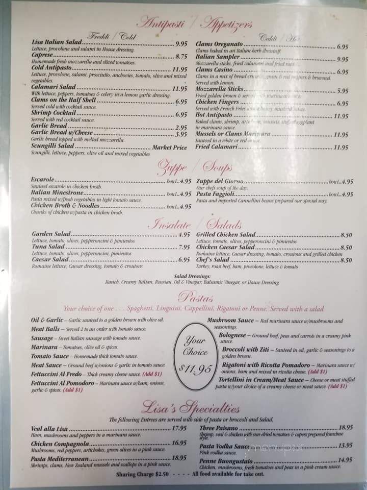 Lisa Restaurant & Pizza - Toms River, NJ