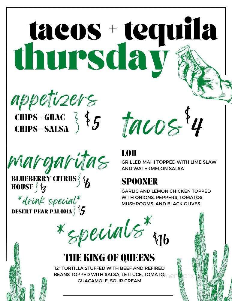 The Blind Pig Pub - Hartsville, SC menu_pic