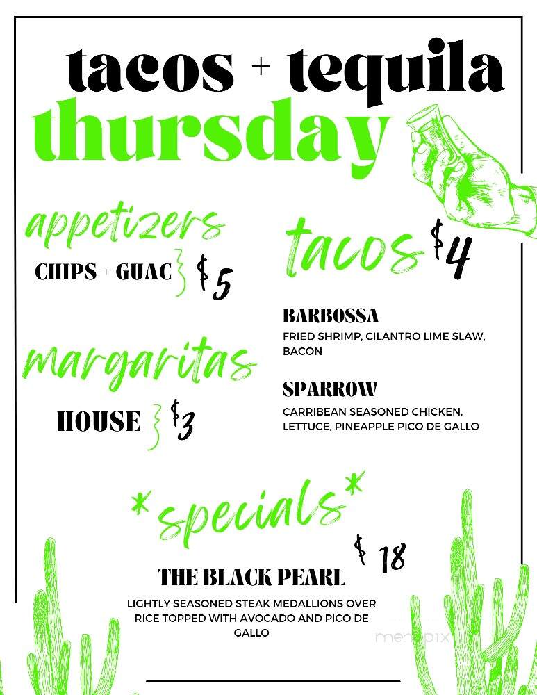 The Blind Pig Pub - Hartsville, SC menu_pic