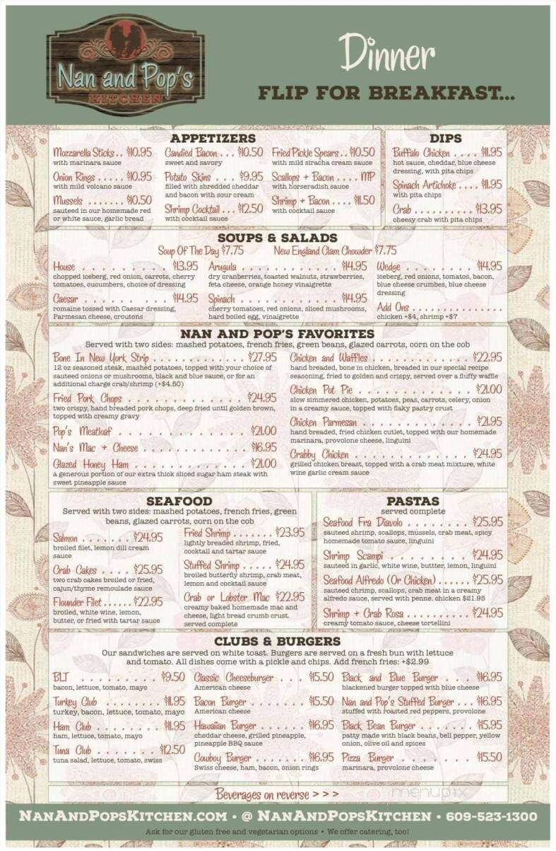 Nan and Pop's Kitchen - Wildwood, NJ menu_pic