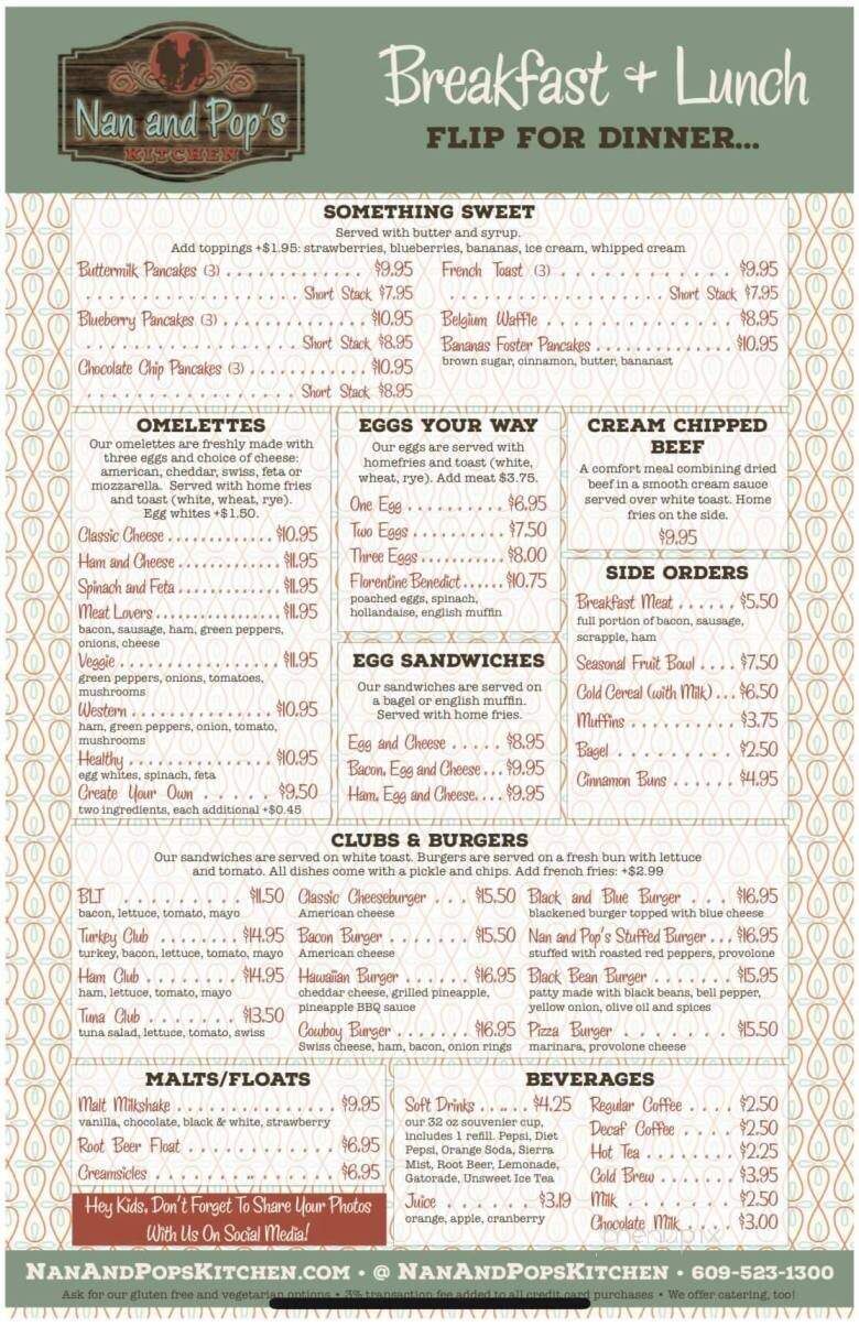 Nan and Pop's Kitchen - Wildwood, NJ menu_pic