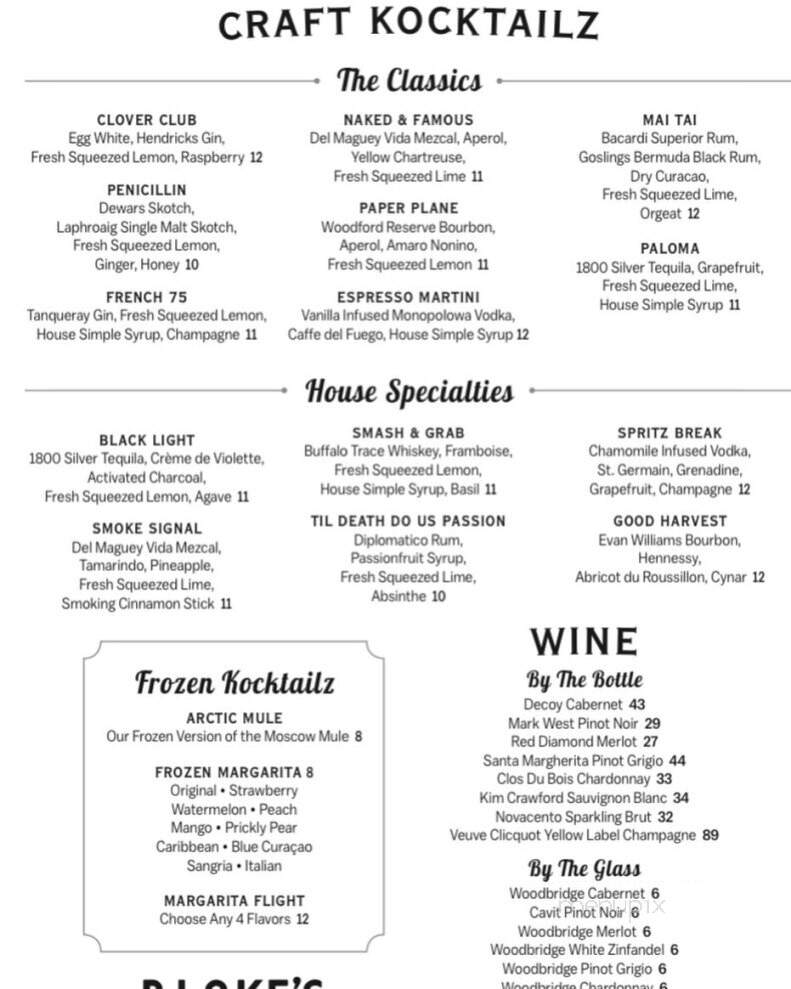Blake's Kitchen & Kocktailz - Columbus, TX menu_pic