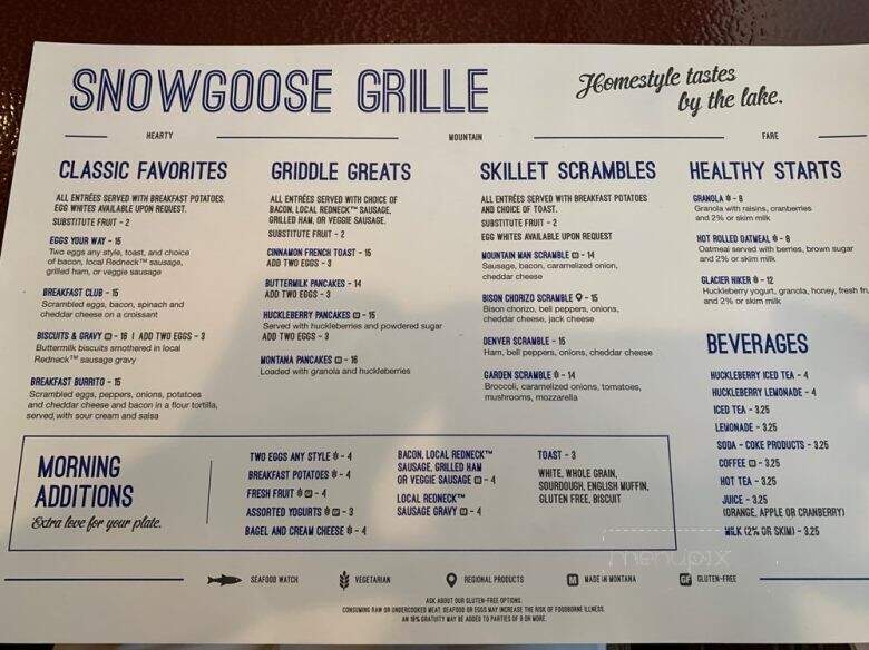 Snowgoose Grill - Saint Mary, MT