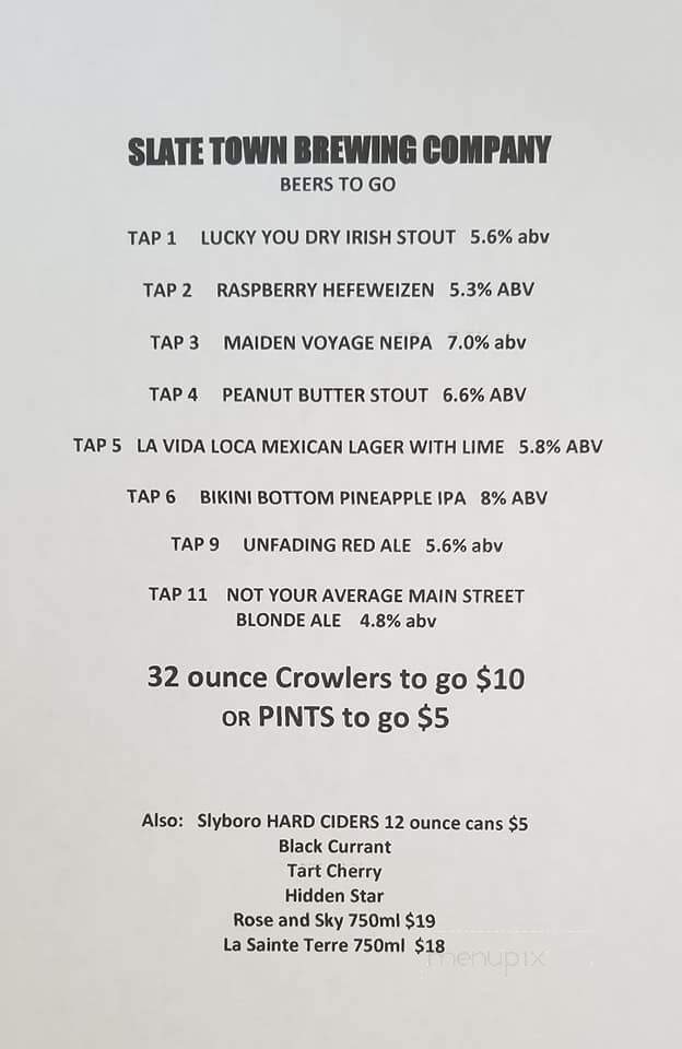 Slate Town Brewing - Granville, NY