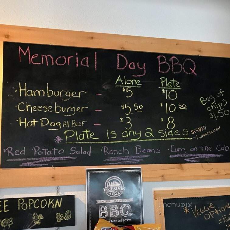 Three Stacks and a Rock Brewing - Morro Bay, CA menu_pic