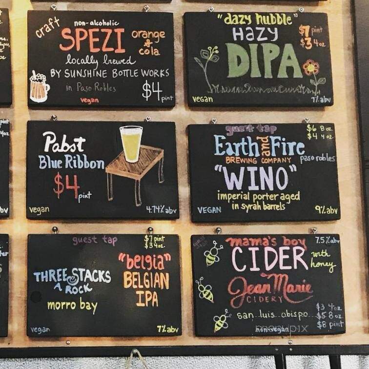 Three Stacks and a Rock Brewing - Morro Bay, CA menu_pic