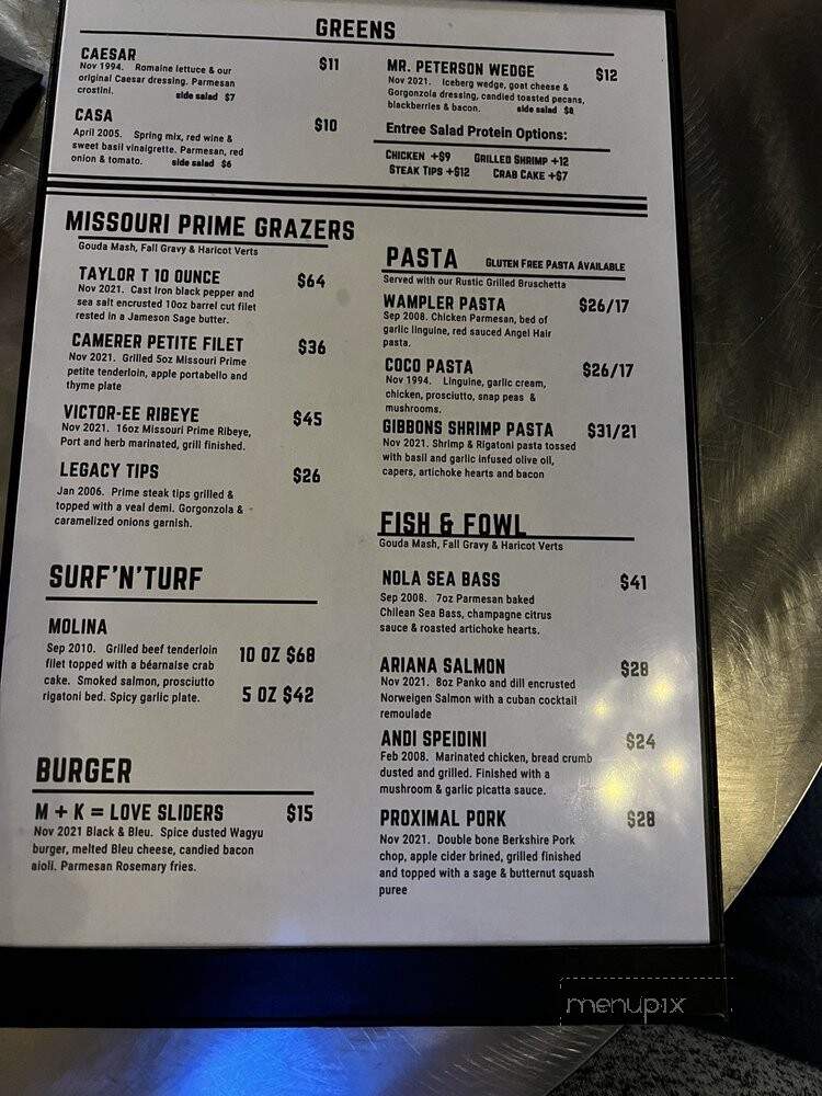 Retro Metro - Springfield, MO menu_pic
