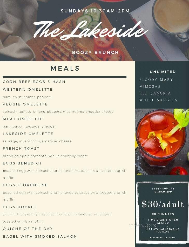 Lakeside Bar and Grill - East Hampton, CT menu_pic