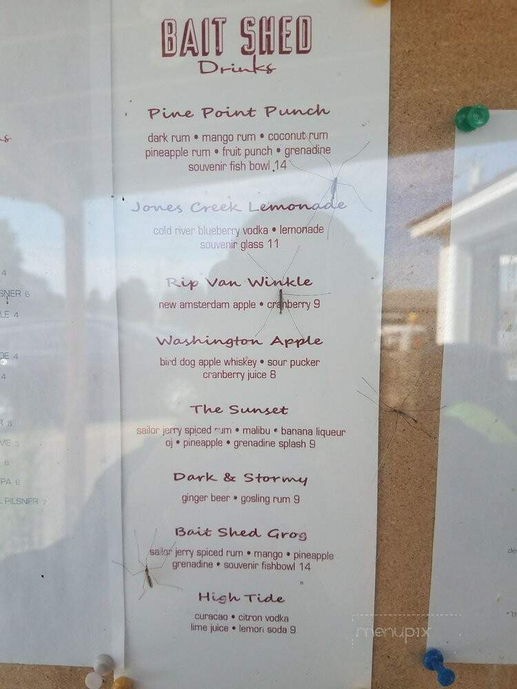 The Bait Shed - Scarborough, ME menu_pic