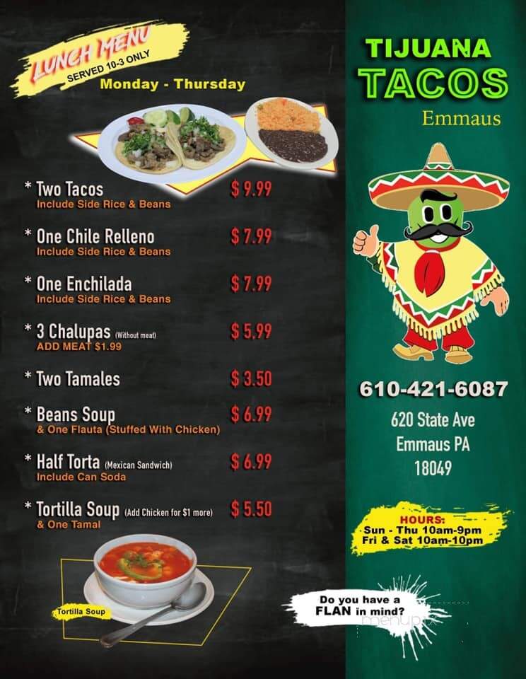 Tijuana Tacos - Emmaus, PA