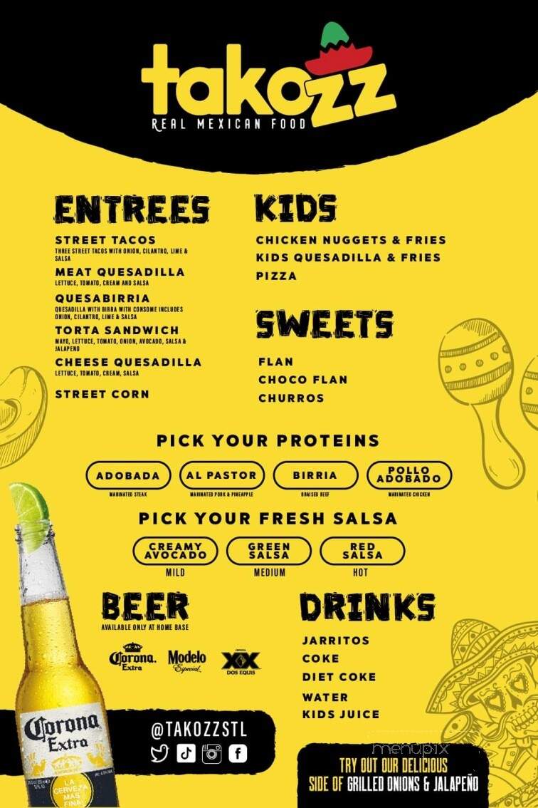 Takozz - Swansea, IL menu_pic