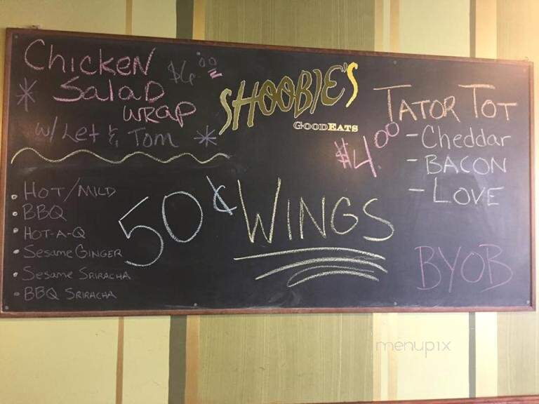 Shoobie's - Good Eats - North Wildwood, NJ menu_pic