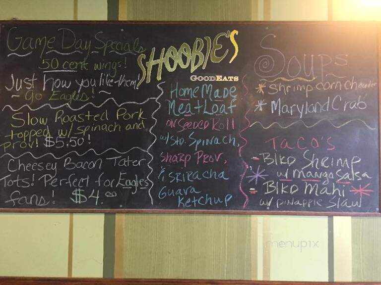 Shoobie's - Good Eats - North Wildwood, NJ menu_pic