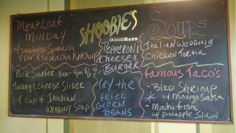 Shoobie's - Good Eats - North Wildwood, NJ menu_pic