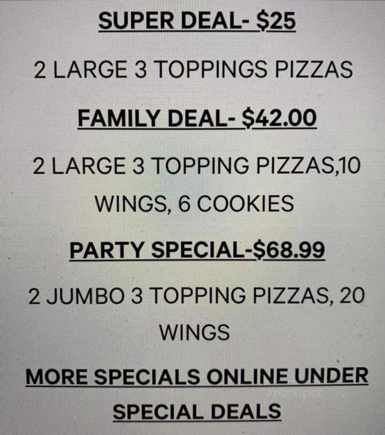 Happy Pappy's - Durango, CO menu_pic
