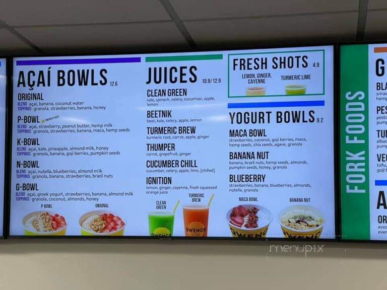 Qwench Juice Bar & DRNK Coffee + Tea - Cincinnati, OH menu_pic