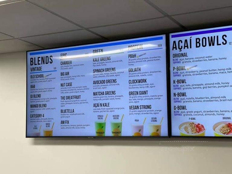 Qwench Juice Bar & DRNK Coffee + Tea - Cincinnati, OH menu_pic