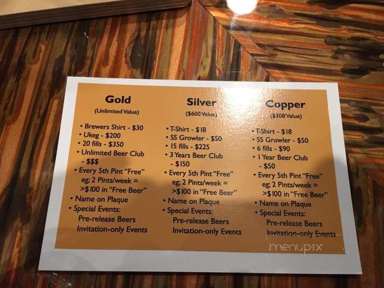 Trap Door Brewing - Vancouver, WA menu_pic