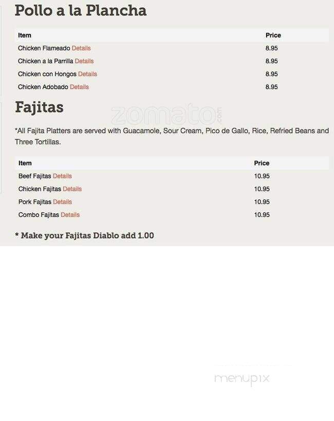 El Centro Mexican Restaurant - Rowlett, TX menu_pic