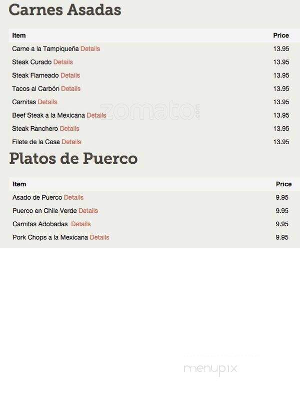 El Centro Mexican Restaurant - Rowlett, TX menu_pic