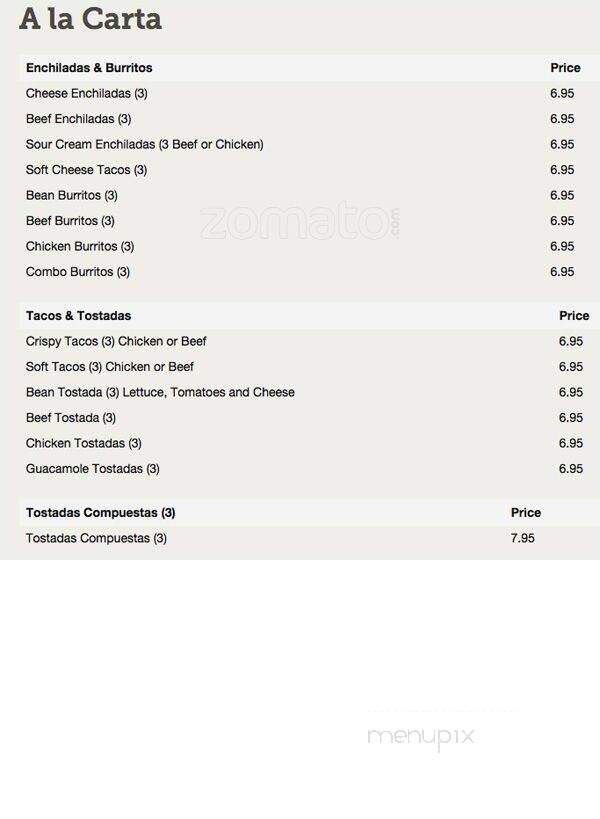 El Centro Mexican Restaurant - Rowlett, TX menu_pic