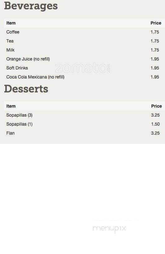 El Centro Mexican Restaurant - Rowlett, TX menu_pic