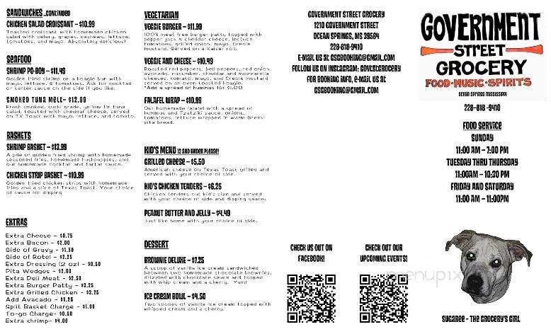 Government Street Grocery - Ocean Springs, MS menu_pic
