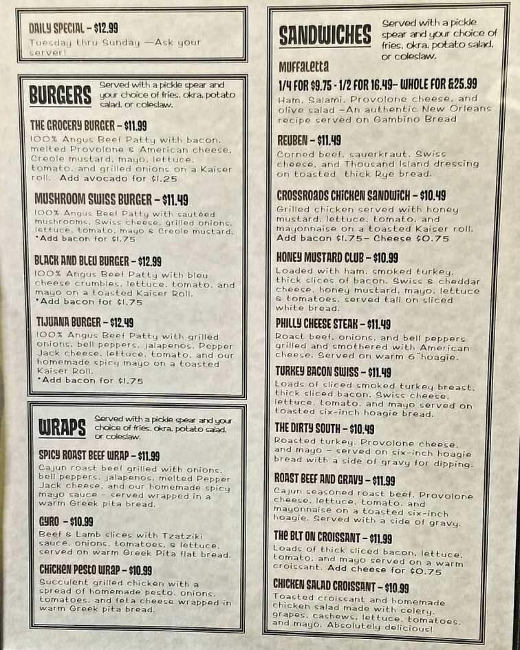 Government Street Grocery - Ocean Springs, MS menu_pic