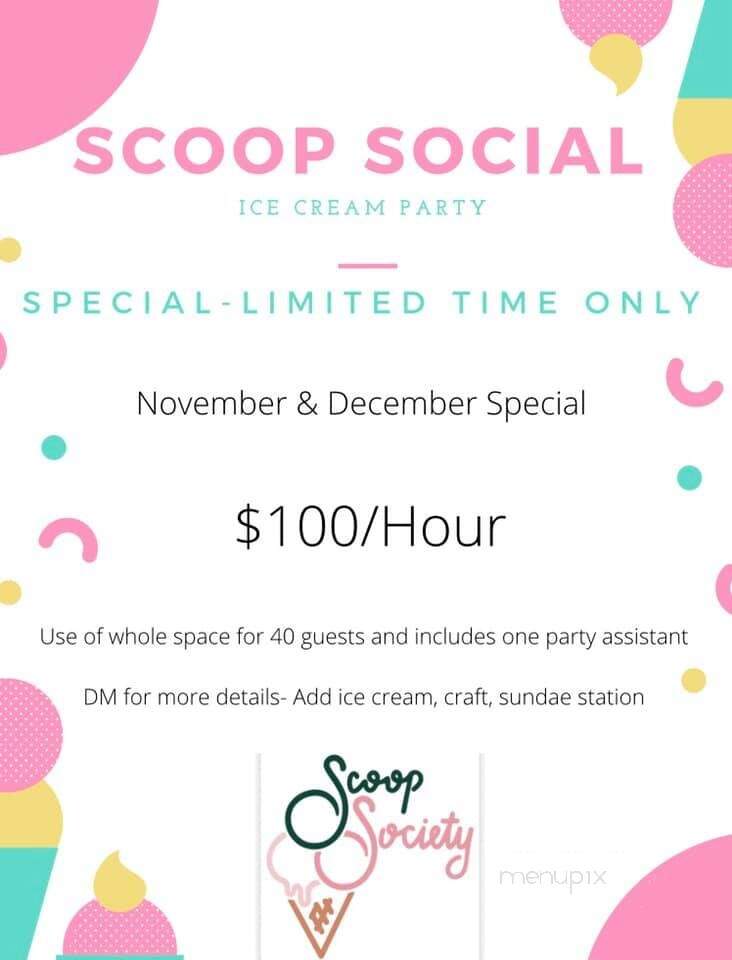 Scoop Society Ice Cream Parlor - South Barrington, IL
