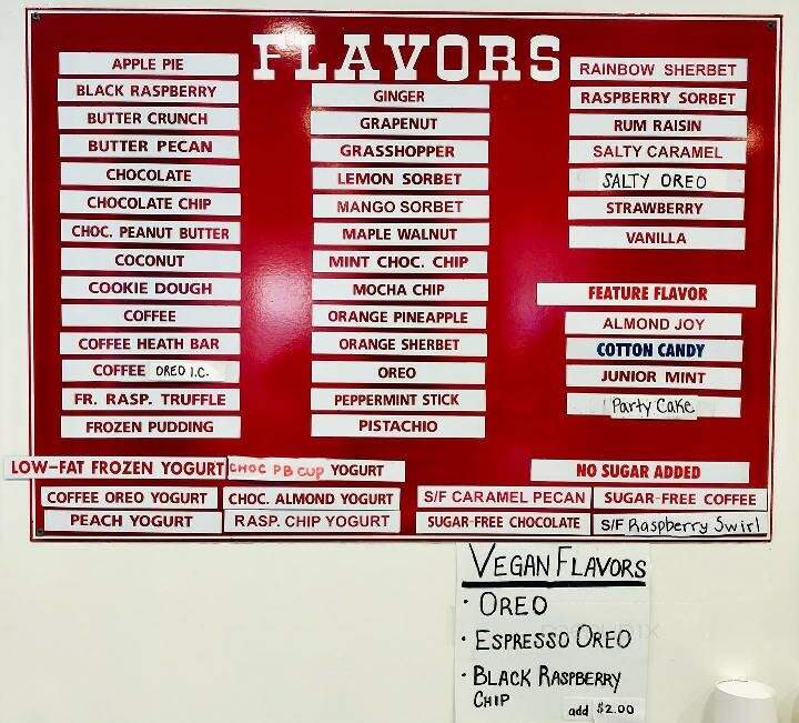 Ice Cream Smuggler - Dennis, MA menu_pic