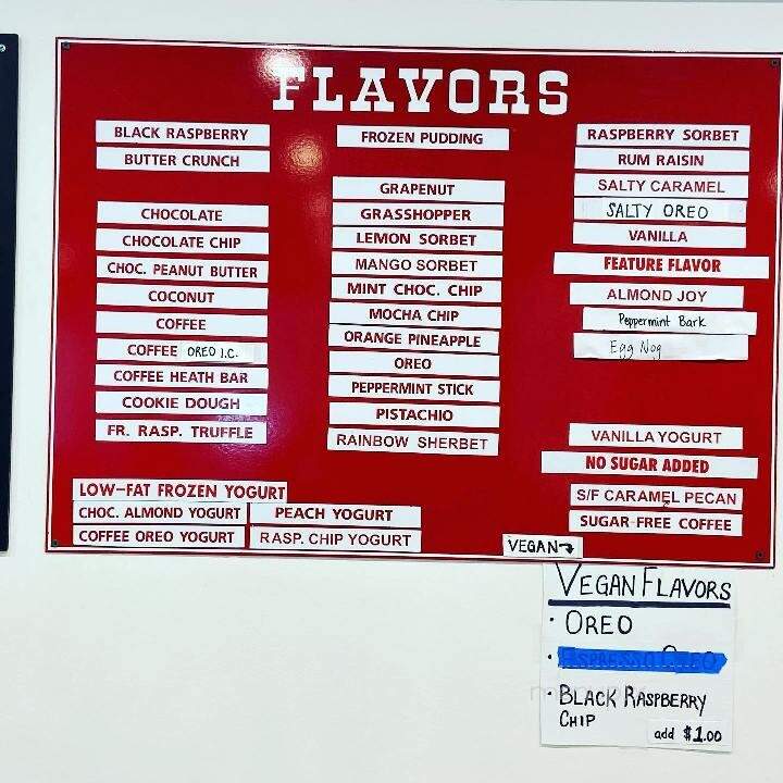 Ice Cream Smuggler - Dennis, MA menu_pic