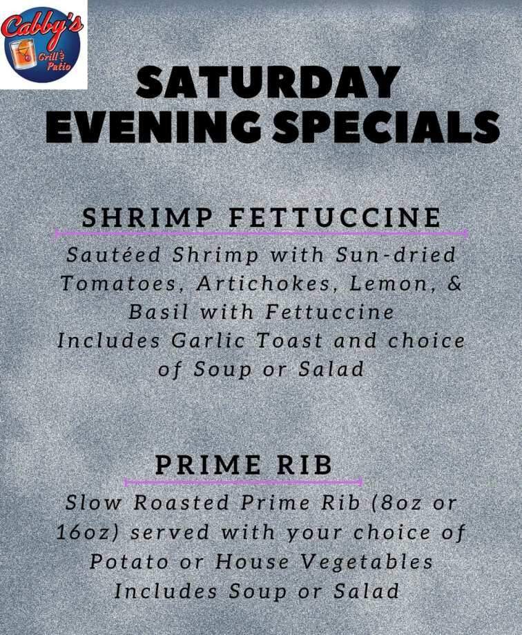 Cabby's Grill & Patio - Fox Lake, WI menu_pic