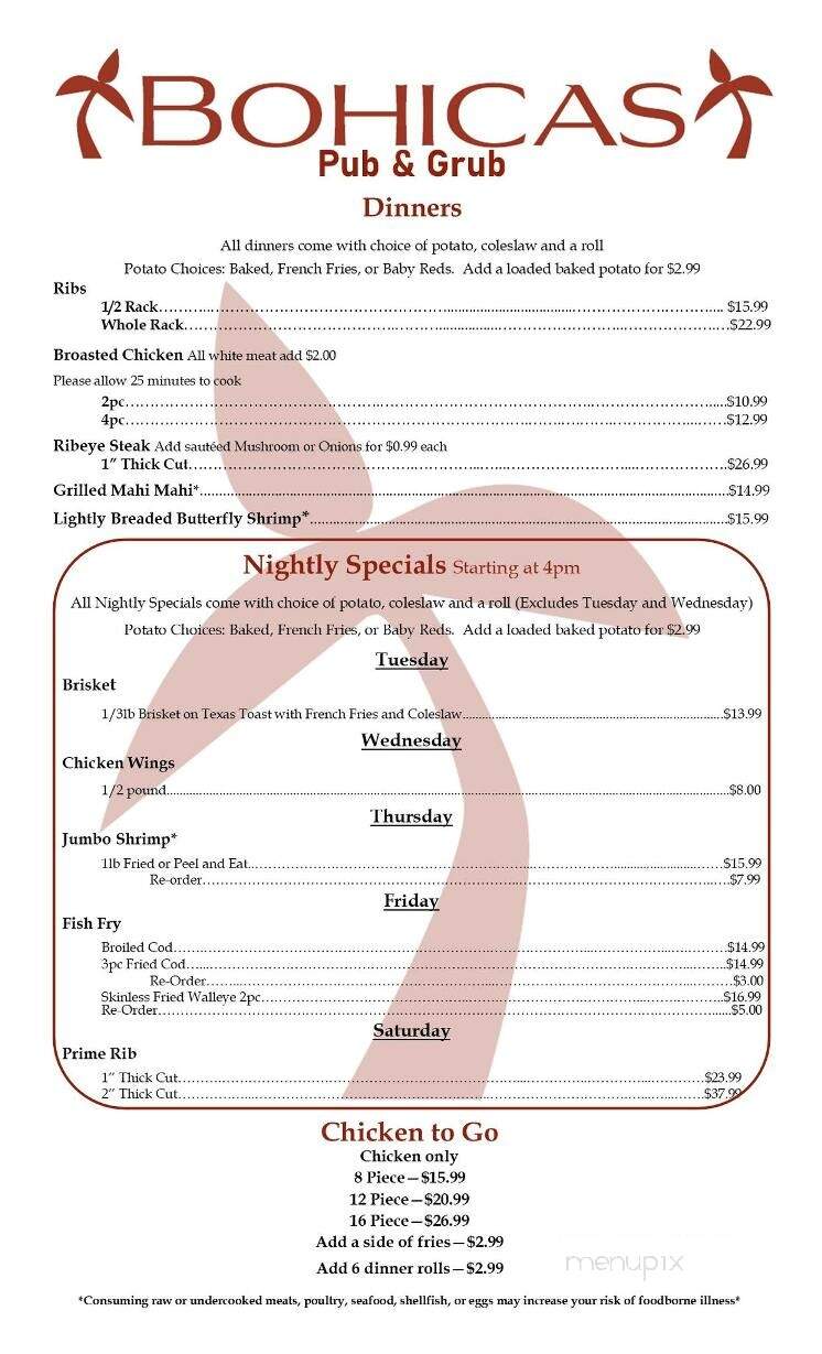 Bohica's Pub & Grub - Necedah, WI