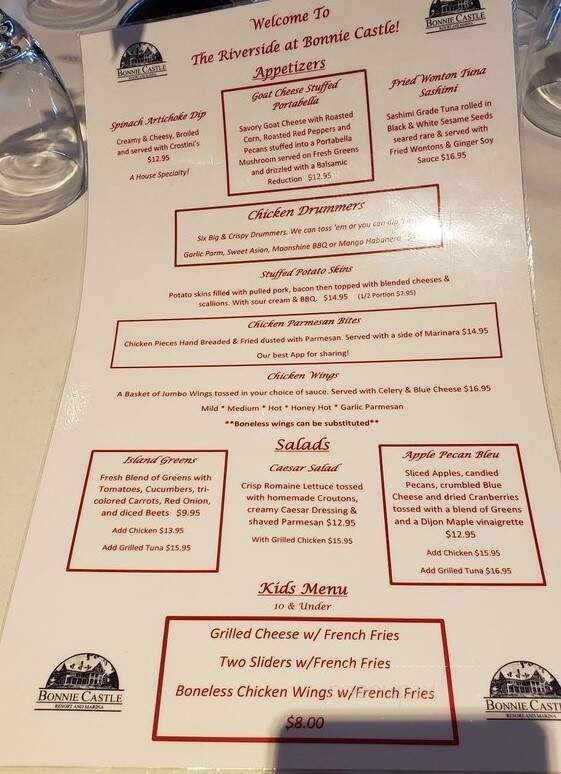 Manor House Restaurant - Alexandria Bay, NY menu_pic