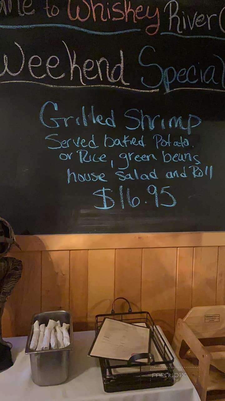 Whiskey River Grill - Bowden, WV menu_pic